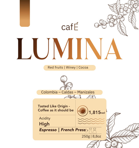 LUMINA – Specialty floral coffee with citrus notes and bright acidity