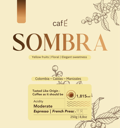 SOMBRA – Intense specialty coffee with notes of cocoa and spices