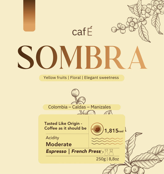 SOMBRA – Intense specialty coffee with notes of cocoa and spices