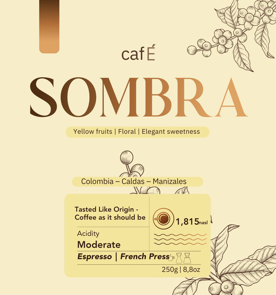 SOMBRA – Intense specialty coffee with notes of cocoa and spices